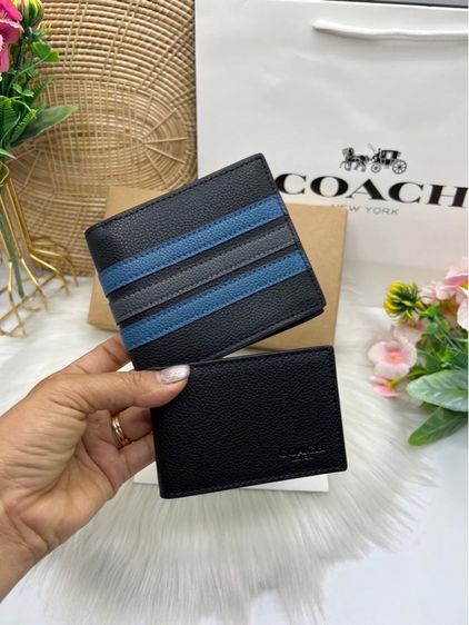กระเป๋าสตางค์ Coach พร้อมพวงกุญแจ รูปที่ 11