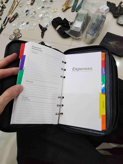 กระเป๋าหนัง  เก่าเก็บเดิมๆ ขายตามสภาพครับพี่ๆ สวยหายาก พร้อมสมุดจดบันทึกและเครื่องคิดเลข  พร้อมส่งครับ  รูปที่ 9