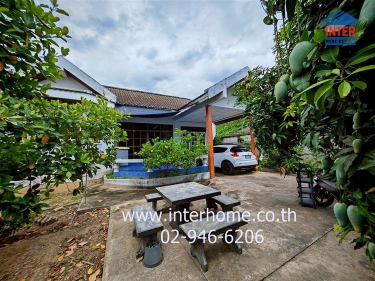 มีบางส่วน ไม่ใช่ บ้านเดี่ยว 1 ชั้น 114 ตร.ว. บ้านเดี่ยว ใกล้โรงพยาบาลกรุงเทพฯ คริสเตียน ถนนเพชรเกษม ถนน25มกรา เมืองนครปฐม นครปฐม รูปที่ 3