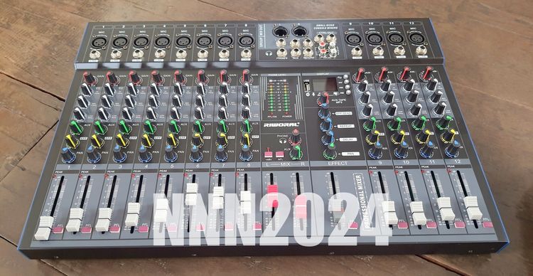 Mixer RIWORAL รุ่น RT12 CHANNEL เครื่องผสมสัญญาณ หรือ มิกเซอร์ ริเวอรัล รุ่น อาร์ที12 ช่องสัญญาณ SPR