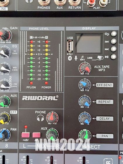 Mixer RIWORAL รุ่น RT12 CHANNEL เครื่องผสมสัญญาณ หรือ มิกเซอร์ ริเวอรัล รุ่น อาร์ที12 ช่องสัญญาณ SPR รูปที่ 9