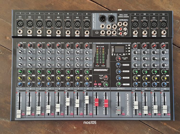 Mixer RIWORAL รุ่น RT12 CHANNEL เครื่องผสมสัญญาณ หรือ มิกเซอร์ ริเวอรัล รุ่น อาร์ที12 ช่องสัญญาณ SPR รูปที่ 5