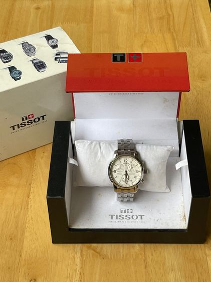TISSOT PRC200 Chronograph Quartz Silver Dial Mens 40 mm Swiss Made  รูปที่ 3