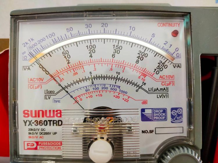 ช่างไฟฟ้า มิเตอร์เข็ม รุ่นมีไฟโชร์LEDมีเสัณญานเสียง เข็มนิ่งไม่แกว่ง เก็บเงินปลายทาง