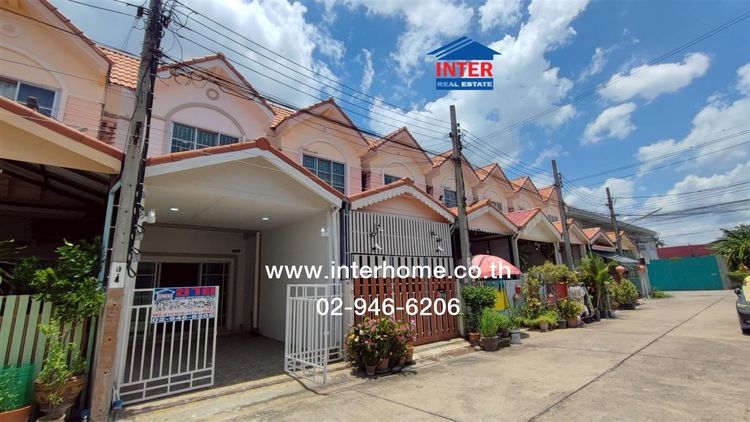 มีบางส่วน ทาวน์เฮ้าส์ 2 ชั้น 17 ตร.ว. หมู่บ้านเหนือฟ้าโฟร์ บางบัวทอง ซอย4 ถนนบ้านกล้วย-ไทรน้อย ถนนกาญจนาภิเษก บางบัวทอง นนทบุรี รูปที่ 2