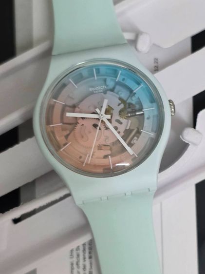 FLEETINGLY ICEBLUE การกันน้ำ 3 บาร์ เส้นผ่านศูนย์กลาง 41.00 mm กลไก ควอตซ์ รูปที่ 10