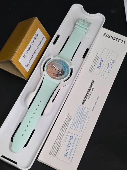 FLEETINGLY ICEBLUE การกันน้ำ 3 บาร์ เส้นผ่านศูนย์กลาง 41.00 mm กลไก ควอตซ์ รูปที่ 11