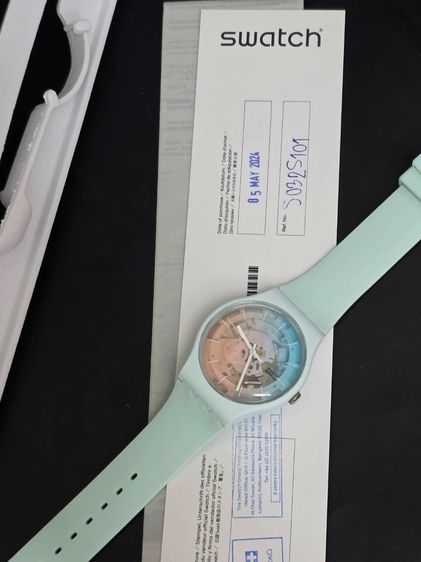 FLEETINGLY ICEBLUE การกันน้ำ 3 บาร์ เส้นผ่านศูนย์กลาง 41.00 mm กลไก ควอตซ์ รูปที่ 8