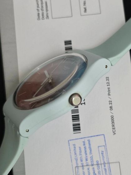 FLEETINGLY ICEBLUE การกันน้ำ 3 บาร์ เส้นผ่านศูนย์กลาง 41.00 mm กลไก ควอตซ์ รูปที่ 5