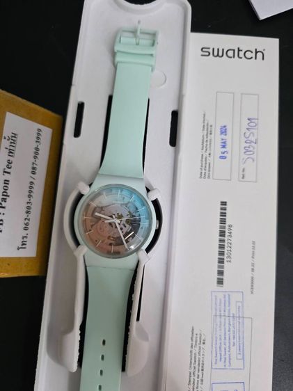 FLEETINGLY ICEBLUE การกันน้ำ 3 บาร์ เส้นผ่านศูนย์กลาง 41.00 mm กลไก ควอตซ์ รูปที่ 12