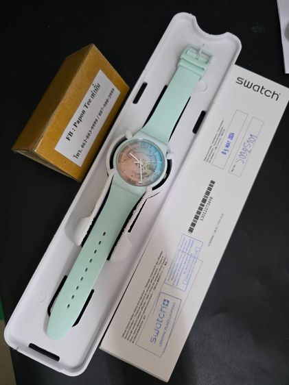 FLEETINGLY ICEBLUE การกันน้ำ 3 บาร์ เส้นผ่านศูนย์กลาง 41.00 mm กลไก ควอตซ์ รูปที่ 13