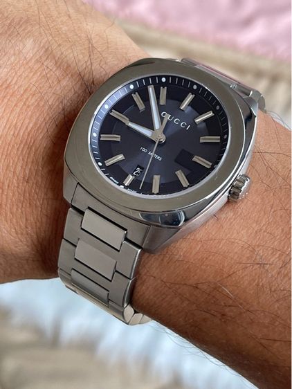 GUCCI GG2570 41 mm Blue Dial Quartz Men’s Watch Swiss Watch YA142303 รูปที่ 12