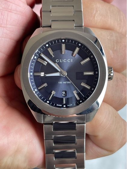 GUCCI GG2570 41 mm Blue Dial Quartz Men’s Watch Swiss Watch YA142303 รูปที่ 14
