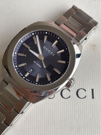 GUCCI GG2570 41 mm Blue Dial Quartz Men’s Watch Swiss Watch YA142303 รูปที่ 6