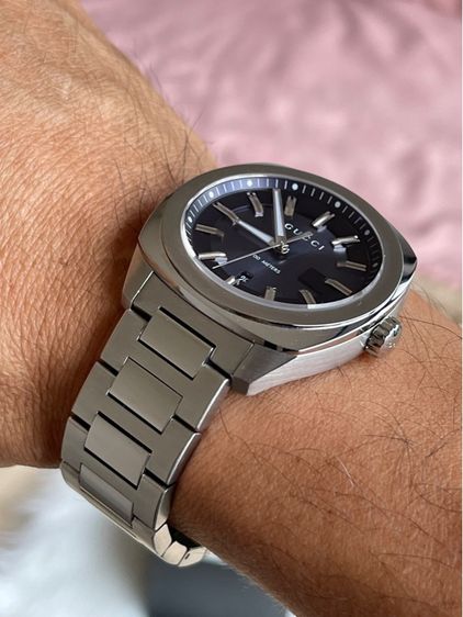 GUCCI GG2570 41 mm Blue Dial Quartz Men’s Watch Swiss Watch YA142303 รูปที่ 13