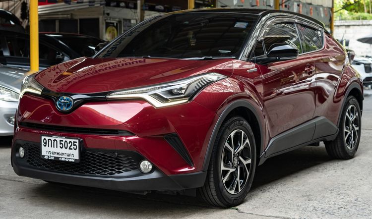 Toyota C-HR 2019 1.8 Hybrid Hi Utility-car ไฮบริด เกียร์อัตโนมัติ แดง รูปที่ 2