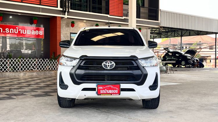 Toyota Hilux Revo 2021 2.4 Entry Pickup ดีเซล ไม่ติดแก๊ส เกียร์ธรรมดา ขาว รูปที่ 2