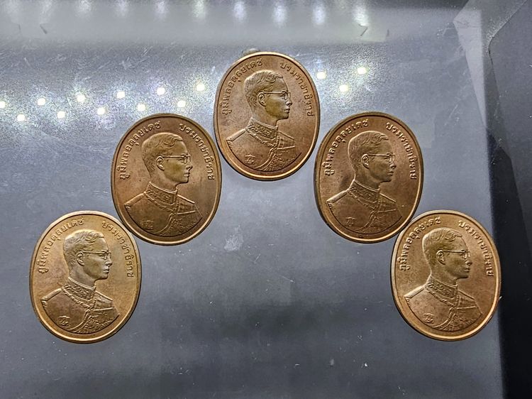 เหรียญพระพุทธปัญจภาคี เนื้อทองแดง พิมพ์ใหญ่ ที่ระลึกพระราชพิธีกาญจนาภิเษก ในหลวงรัชกาลที่9 ปี พ.ศ.2539 พร้อมกล่อง ครบชุด 5 เหรียญ รูปที่ 3