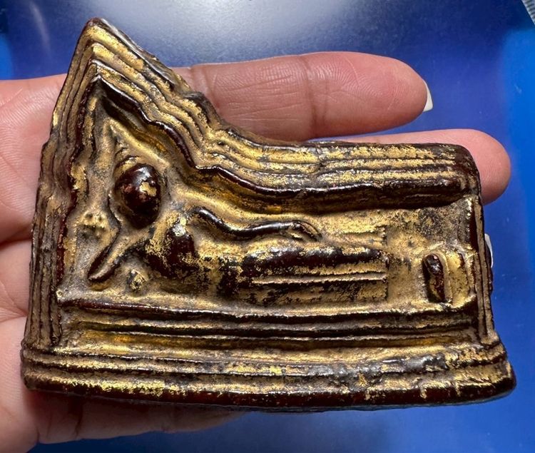 🙏พระโคนสมอปางไสยาสน์ ลงรักชาดืองเดิม🙏พระโคนสมออยุธยา พิมพ์สมาธิ องค์ละ 3550 รูปที่ 4