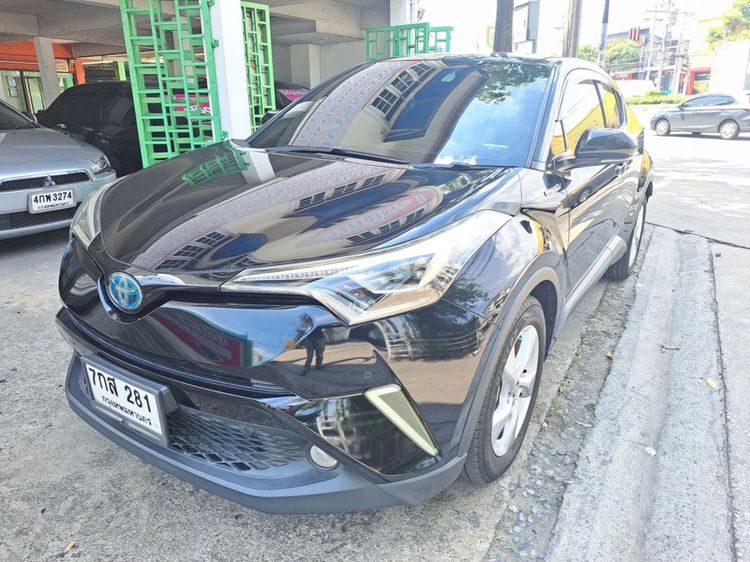 รถ Toyota C-HR 1.8 HV Hi สี ดำ