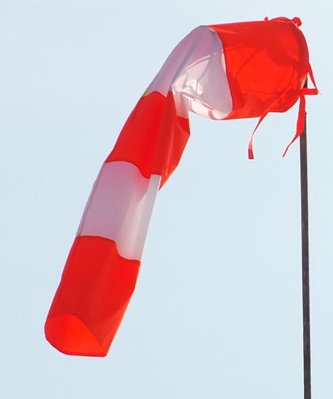 Windsock ถุงลมบอกทิศทาง กรวยลมบอกทิศทาง รูปที่ 6