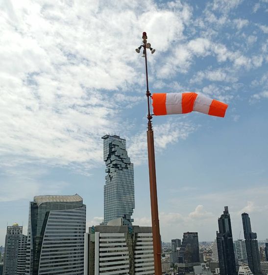 Windsock ถุงลมบอกทิศทาง กรวยลมบอกทิศทาง รูปที่ 5