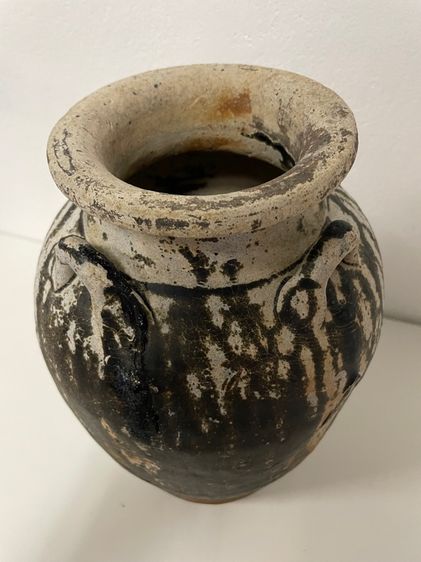 ไห 4 หู สิงค์บุรี บ้านบางระจัน เตาแม่น่ำน้อย สมัยอยุธยา  รูปที่ 6