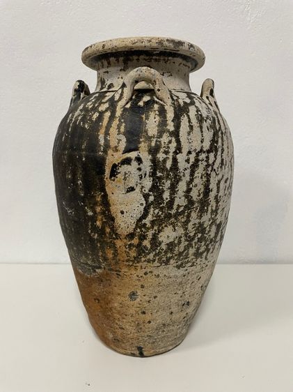 ไห 4 หู สิงค์บุรี บ้านบางระจัน เตาแม่น่ำน้อย สมัยอยุธยา  รูปที่ 5