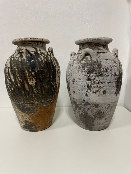 ไห 4 หู สิงค์บุรี บ้านบางระจัน เตาแม่น่ำน้อย สมัยอยุธยา 