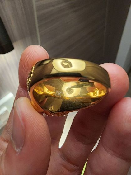 แหวนพญาครุฑ เก่า เดิมๆ ไม่รู้ที่ เขียน 18K ไม่ทราบว่าคือเนื้ออะไร ขายวัดใจ รื้อเจอที่บ้านคุณพ่อครับสภาพดี รุ่นเก่า หายาก  เก่าเก็บ พร้อมส่ง  รูปที่ 3