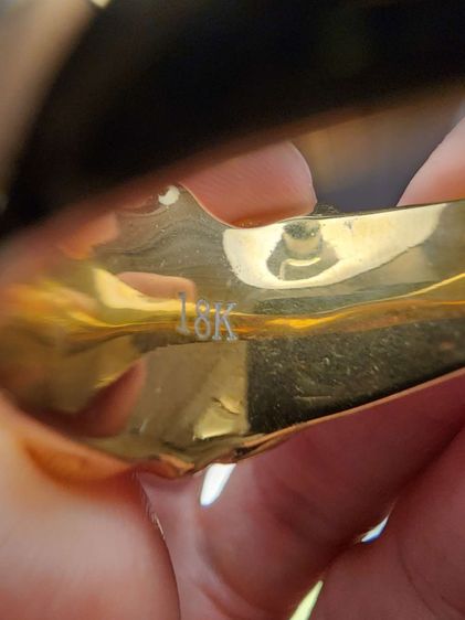 แหวนพญาครุฑ เก่า เดิมๆ ไม่รู้ที่ เขียน 18K ไม่ทราบว่าคือเนื้ออะไร ขายวัดใจ รื้อเจอที่บ้านคุณพ่อครับสภาพดี รุ่นเก่า หายาก  เก่าเก็บ พร้อมส่ง  รูปที่ 4