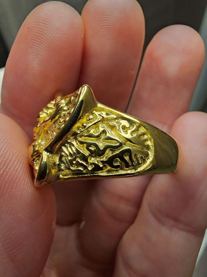 แหวนพญาครุฑ เก่า เดิมๆ ไม่รู้ที่ เขียน 18K ไม่ทราบว่าคือเนื้ออะไร ขายวัดใจ รื้อเจอที่บ้านคุณพ่อครับสภาพดี รุ่นเก่า หายาก  เก่าเก็บ พร้อมส่ง  รูปที่ 2
