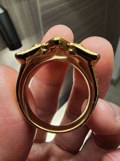 แหวนพญาครุฑ เก่า เดิมๆ ไม่รู้ที่ เขียน 18K ไม่ทราบว่าคือเนื้ออะไร ขายวัดใจ รื้อเจอที่บ้านคุณพ่อครับสภาพดี รุ่นเก่า หายาก  เก่าเก็บ พร้อมส่ง  รูปที่ 6