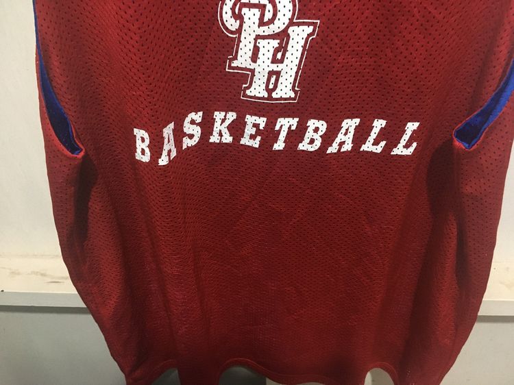 เสื้อกีฬา BasketBall แบรนด์ Alleson (ใส่ได้2ด้าน) สีน้ำเงินกับแดง รูปที่ 10