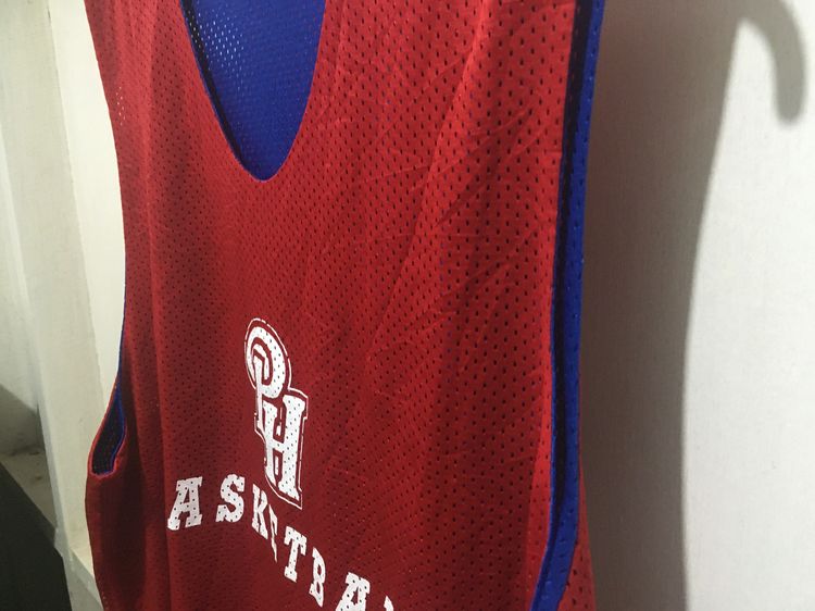 เสื้อกีฬา BasketBall แบรนด์ Alleson (ใส่ได้2ด้าน) สีน้ำเงินกับแดง รูปที่ 11