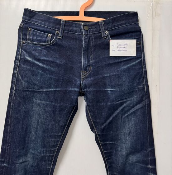 ยีนส์uniqlo ริมแดง เข้มเฟดสวย รูปที่ 2