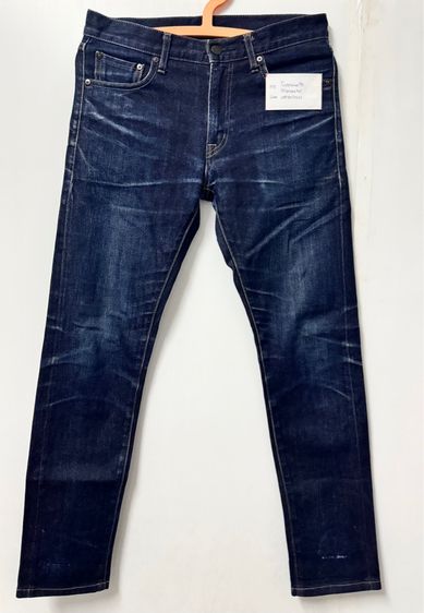 ยีนส์uniqlo ริมแดง เข้มเฟดสวย