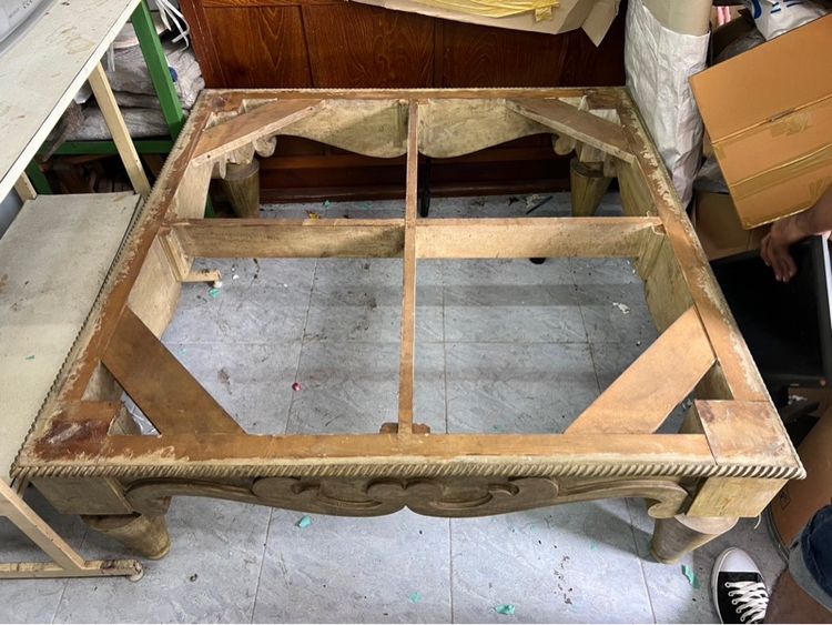 โต๊ะกลางไม้จริง หนักมาก รูปที่ 8