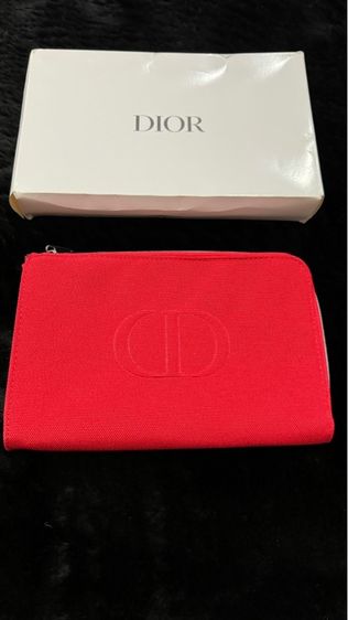 หญิง ผ้า Dior กระเป๋าคริสเตียนดิออร์ สีแดง พร้อมกล่อง 