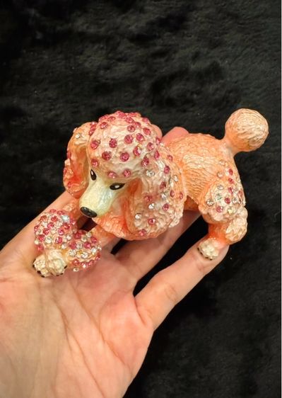 กล่องใส่เครื่องประดับรูปสุนัขพประดับคริสตัล SWAROVSKI รูปที่ 17