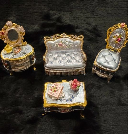 อื่นๆ กล่องใส่เครื่องประดับชุดเฟอร์นิเจอร์ ประดับคริสตัลสวารอฟสกี้