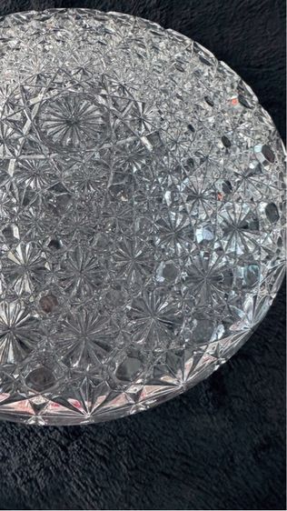 จานคริสตัลปากกว้าง จาก ฝรั่งเศส  มี 2 ใบ ใหญ่และเล็ก รูปที่ 7