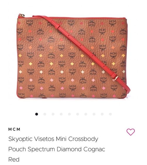 MCM เอ็มซีเอ็ม  กระเป๋าสะพายข้างทรงแบน รูปที่ 11