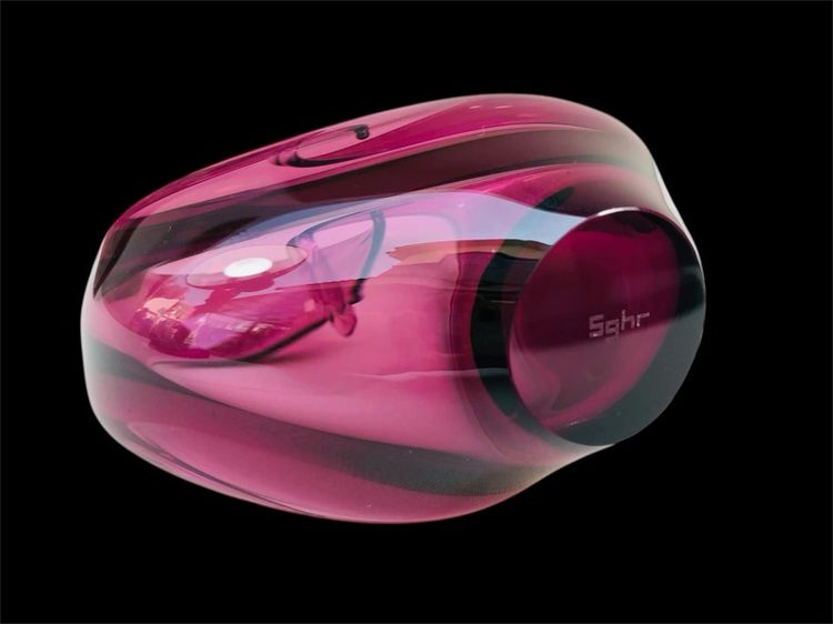 Sghr Heart Curva  Purple Glass Heart แจกันแก้วรูปหัวใจ สีม่วง รูปที่ 7