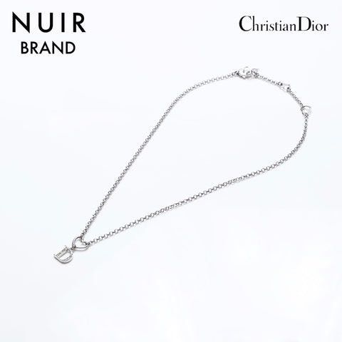 Christian Dior Heart D Logo Necklace Silver สร้อยคอ คริสเตียน ดิออร์ ฮาร์ท ดี โลโก้ สีเงิน  รูปที่ 7