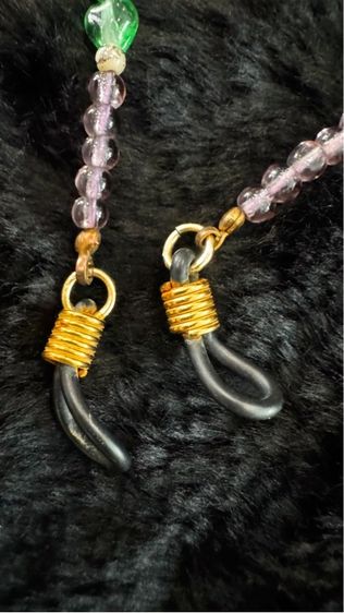 สายคล้องแว่นตามูราโน่ รูปหัวใจเล็กๆร้อยเรียงกัน สีชมพู เขียว รูปที่ 5