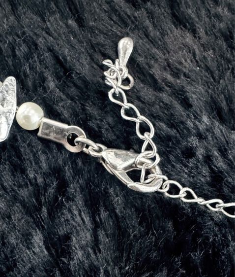 สร้อยคอแก้วมูราโน่ประดับแก้วรูปหัวใจสีน้ำตาล2 ชิ้น รูปที่ 4