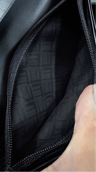 กระเป๋าสตางค์หนังยาวสีดำ ALFRED DUNHILL LONDON พร้อมกล่อง ถุงผ้า การ์ด  รูปที่ 6