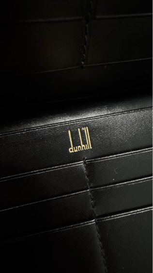 กระเป๋าสตางค์หนังยาวสีดำ ALFRED DUNHILL LONDON พร้อมกล่อง ถุงผ้า การ์ด  รูปที่ 5