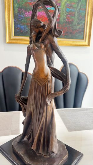 คู่รักนักเต้นรำที่กำลังจูบพรอดรัก งานอาร์ท ของเกาหลี  รูปที่ 6